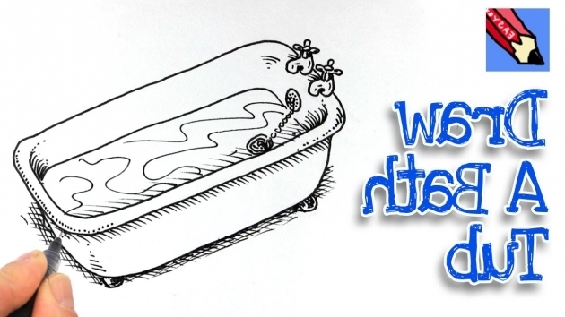 Picture of How To Draw A Bathtub How To Draw A Bath Tub Real Easy Youtube