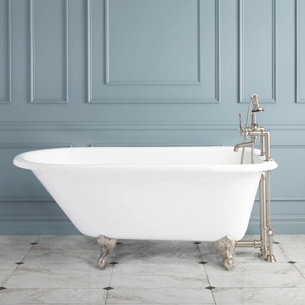 Stunning Built In Clawfoot Tub Celine Cast Iron Clawfoot Tub Bathroom