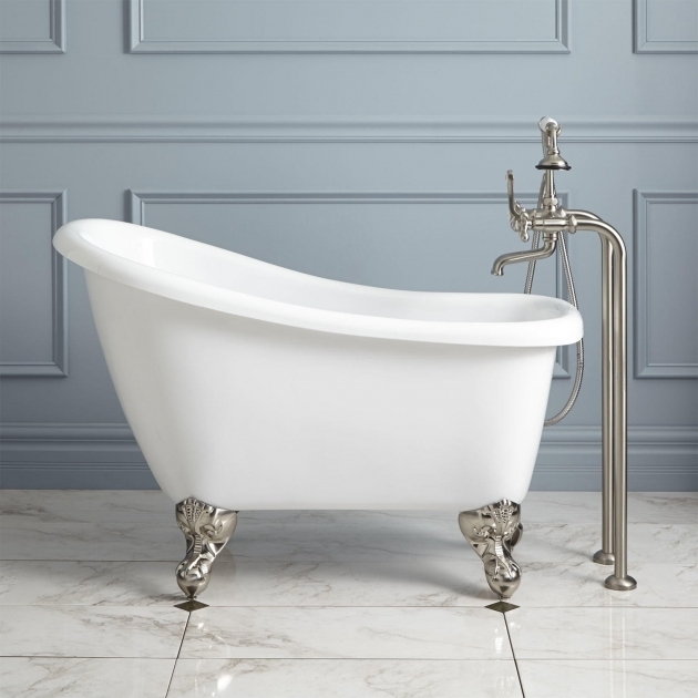 Image of Clawfoot Tub Dimensions 43 Carter Mini Acrylic Clawfoot Tub Bathtubs Bathroom