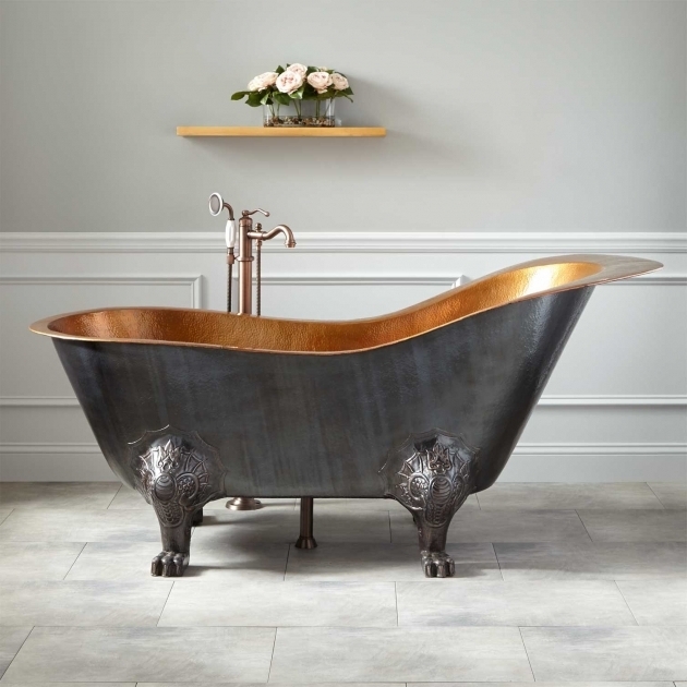 Awesome New Clawfoot Tub Copper Tubs Freestanding Clawfoot Signature Hardware
