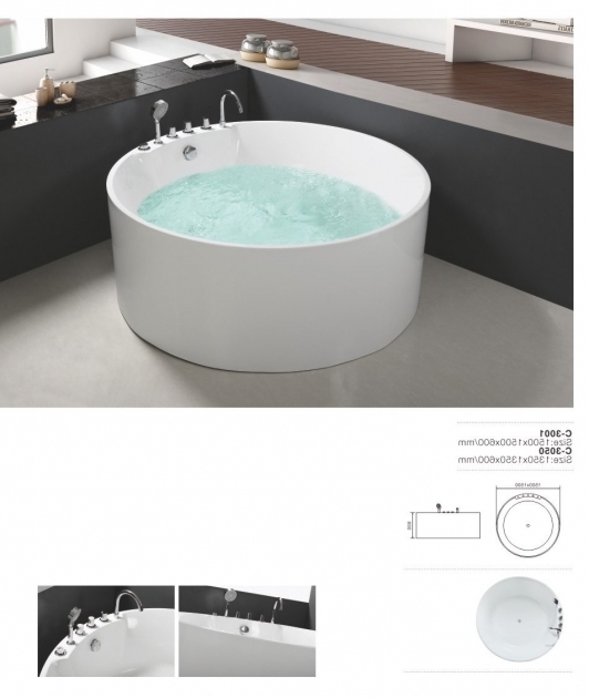 Fascinating Portable Soaking Tub 1500mm Portable For Adults Two Person Free Standing Soaking Tub