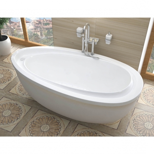 Stylish Freestanding Soaking Tub For Two 38 X 71 Oval Freestanding Bathtub