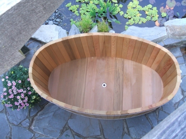 Alluring Outdoor Soaking Tub Japanese Style Wooden Soaking Tubs Forest Lumber Cooperage