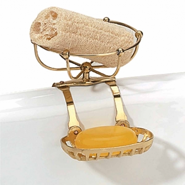 Image of Clawfoot Tub Soap Dish Clawfoot Tub Soap Dish Sponge Holder Brass Vintage Brass Finish