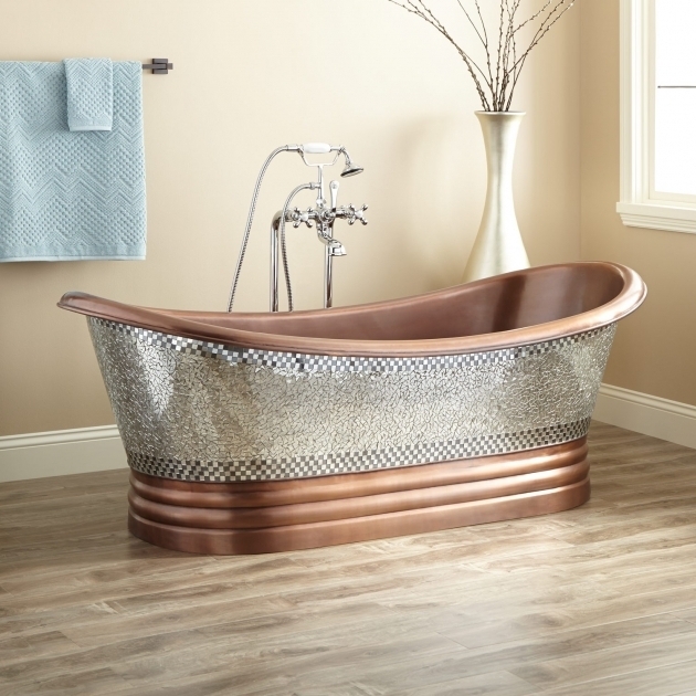 Wonderful Copper Clawfoot Tub 68 Constantine Mosaic Copper Double Slipper Tub Bathtubs Bathroom