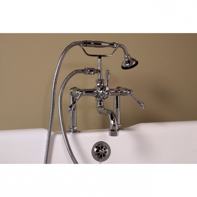 Awesome Clawfoot Tub Handheld Shower Plumbing Deck Mount Clawfoot Tub Faucet With Handheld Shower