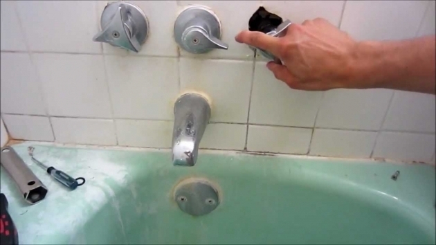 Picture of How To Fix A Leaking Bathtub Faucet Repair Leaky Shower Faucet Youtube