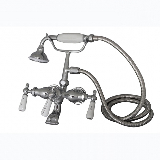 Beautiful Faucets For Clawfoot Tubs Shop Barclay Polished Chrome 3 Handle Freestandingwall Mount