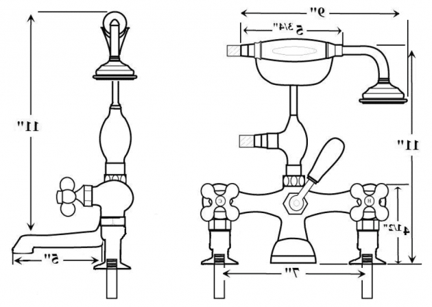 Image of Clawfoot Tub Dimensions Barclay Vintage Leg Tub Faucets And Accessories