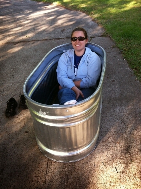Outstanding Galvanized Soaking Tub Just Right Bus Living With A Water Trough Bathtub