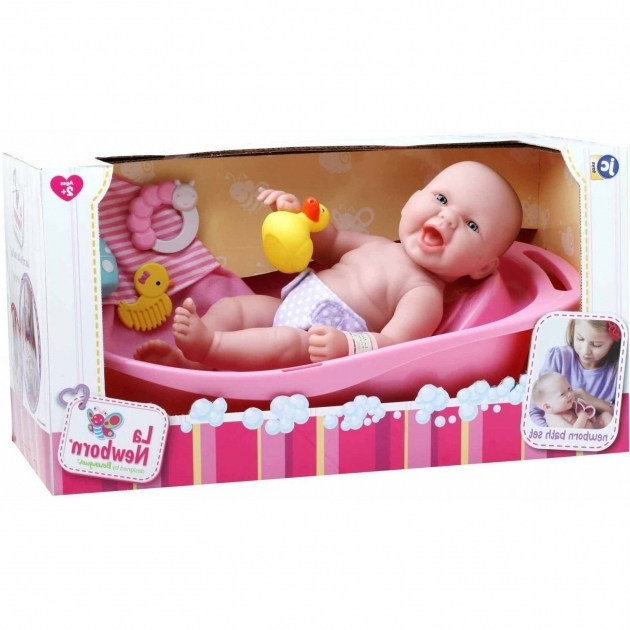 Fascinating Baby Doll For Bathtub La Newborn Realistic Ba Doll Bathtub Set Walmart