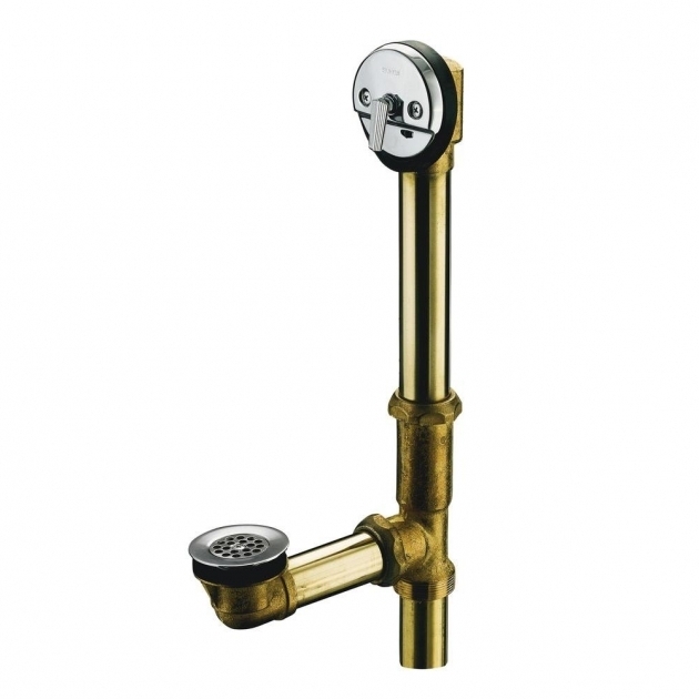 Image of Bathtub Drain Assembly Swiftflo 1 12 In Adjustable Trip Lever Drain In Polished Chrome