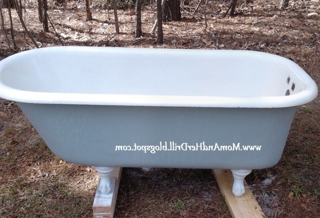 Marvelous Refinish Clawfoot Tub Refinishing The Porcelain Tub Sinks The Bottle That Fixed