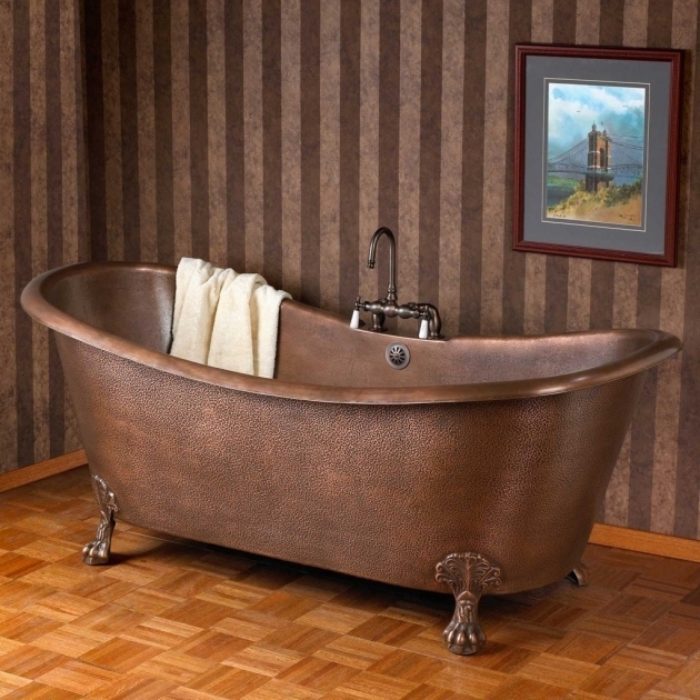 Gorgeous Copper Clawfoot Tub Bathroom Lovable Clawfoot Tubs For Awesome Bathrom Idea
